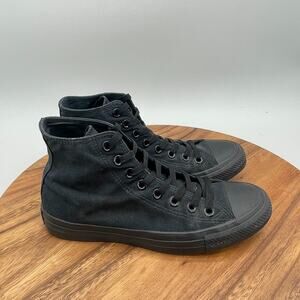 Converse Chuck Taylor All Star Shoes Womens 8.5 Triple Black Casual School Skate